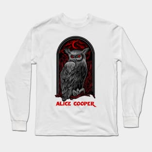 The Moon Owl Alice Cooper Long Sleeve T-Shirt